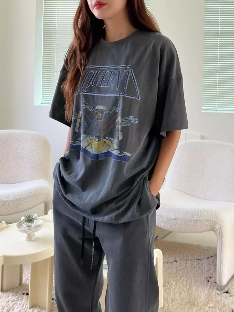 Rooms shop - Korean Women Fashion - #momslook - Gwantu Tee - 9