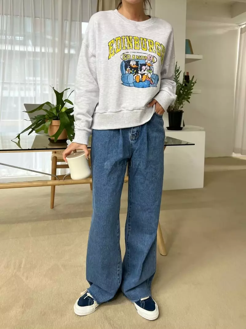 Rooms shop - Korean Women Fashion - #vintagekidsstyle - Nald Sweatshirt - 4