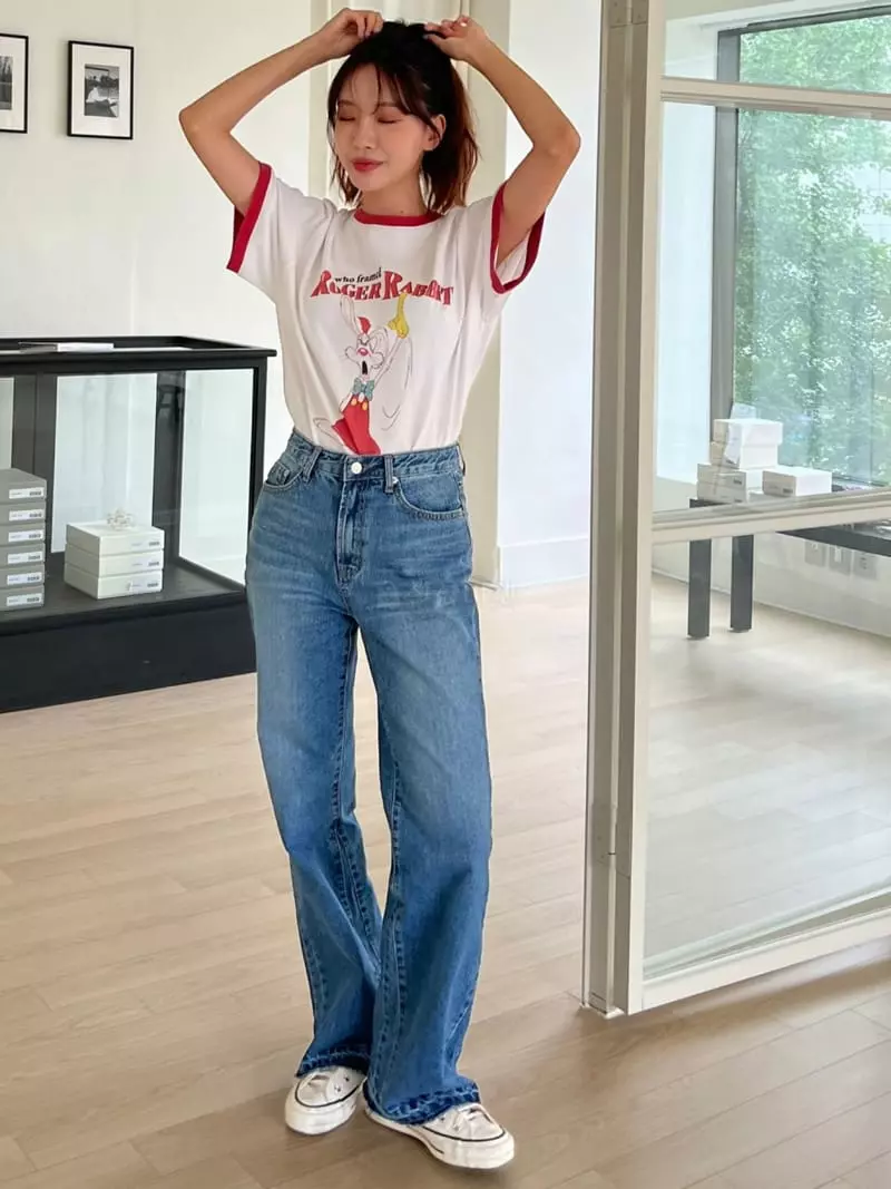 Rooms shop - Korean Women Fashion - #restrostyle - Rabbot Tee - 9