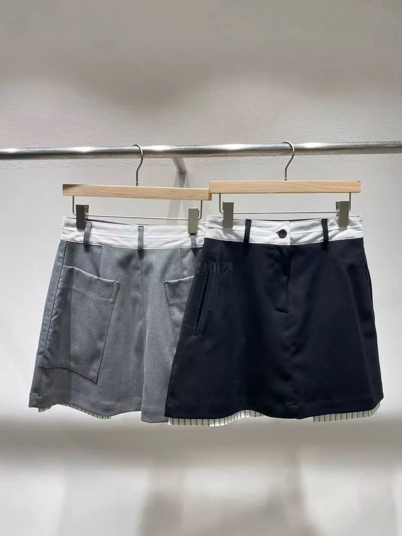 Rooms shop - Korean Women Fashion - #restrostyle - Dobi Skirt - 7