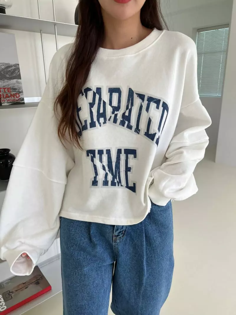 Rooms shop - Korean Women Fashion - #romanticstyle - Time Sweatshirt - 2