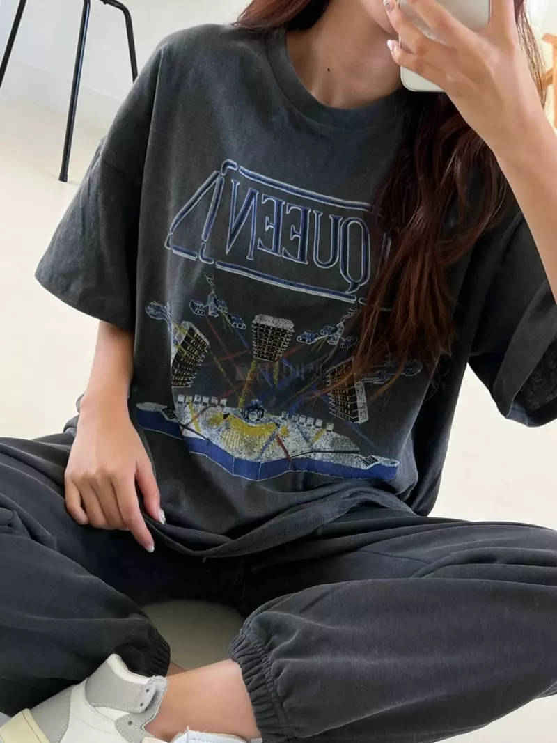 Rooms shop - Korean Women Fashion - #shopsmall - Gwantu Tee - 6