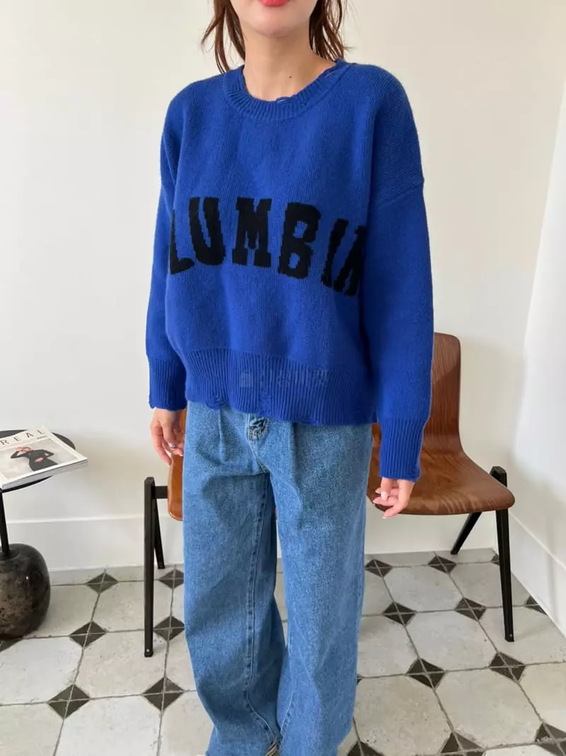 Rooms shop - Korean Women Fashion - #thelittlethings - Columbia Knit Tee - 2
