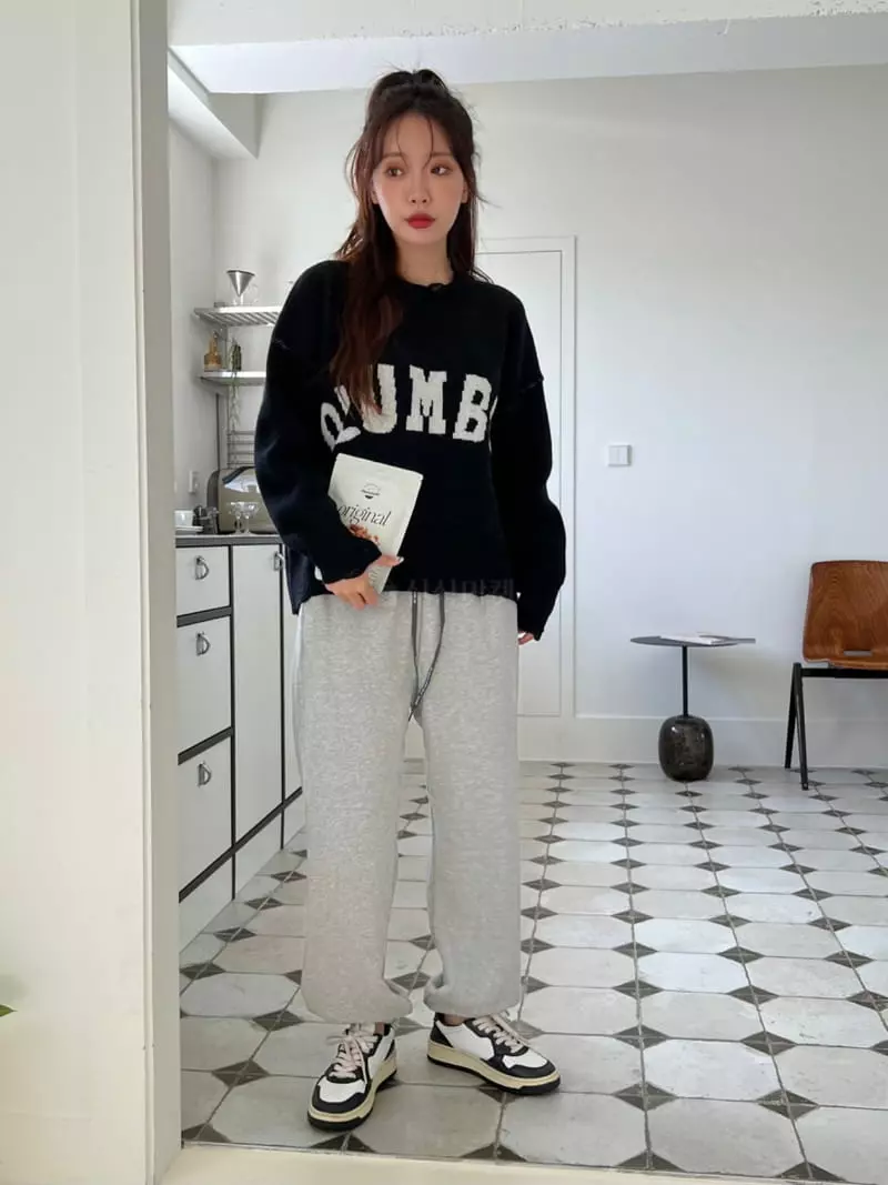 Rooms shop - Korean Women Fashion - #womensfashion - Columbia Knit Tee - 12