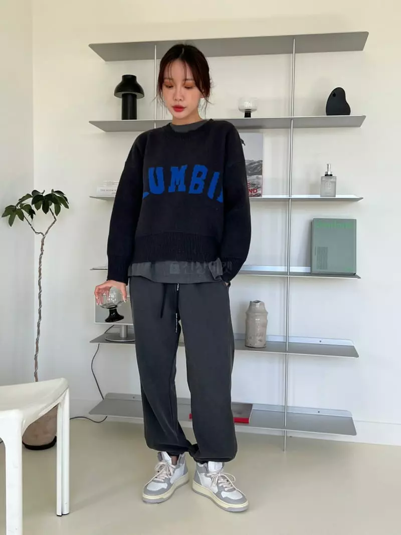 Rooms shop - Korean Women Fashion - #womensfashion - Columbia Knit Tee - 6