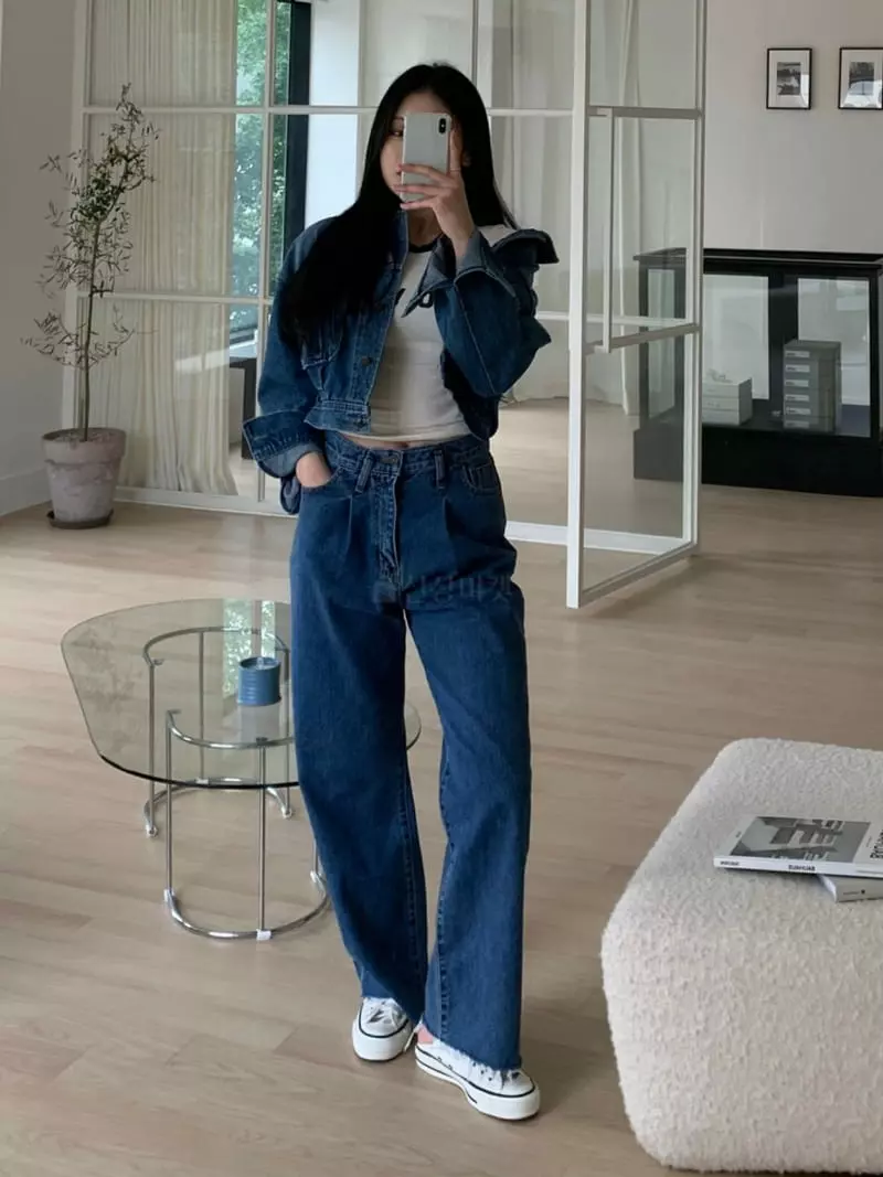 Rooms shop - Korean Women Fashion - #womensfashion - Denim Jeans - 5