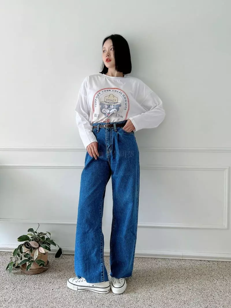 Rooms shop - Korean Women Fashion - #womensfashion - Denim Jeans - 9