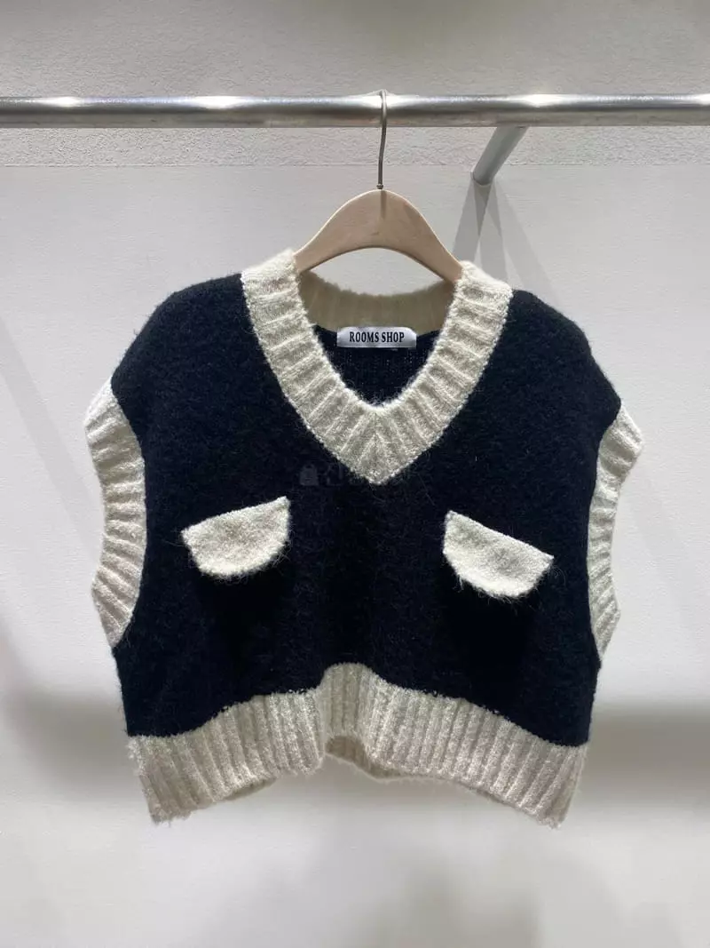 Rooms shop - Korean Women Fashion - #momslook - Pocket Vest - 4