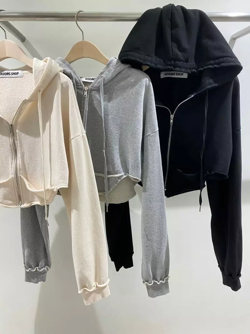 Rooms shop - Korean Women Fashion - #womensfashion - Artty Hoody Zip-up