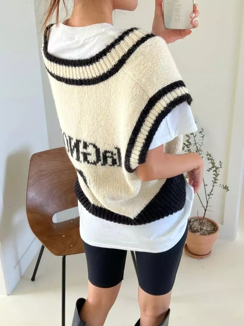 Rooms shop - Korean Women Fashion - #womensfashion - Seven Knit Tee - 3