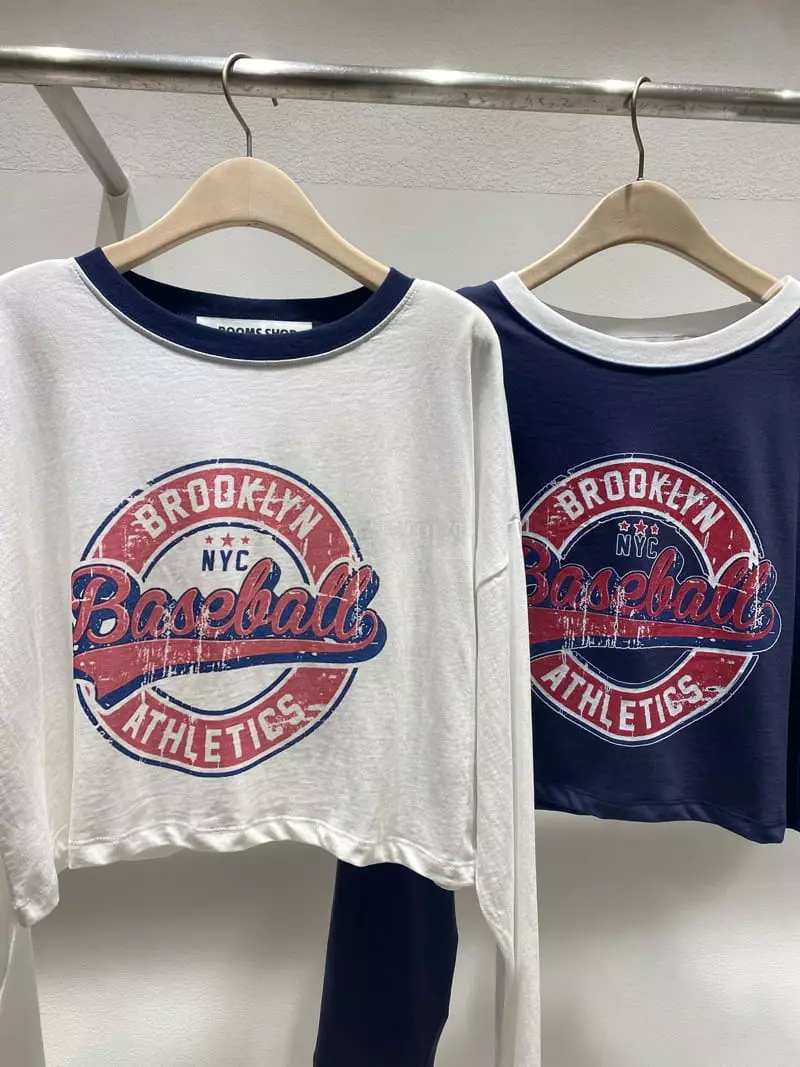 Rooms shop - Korean Women Fashion - #womensfashion - Baseball Tee