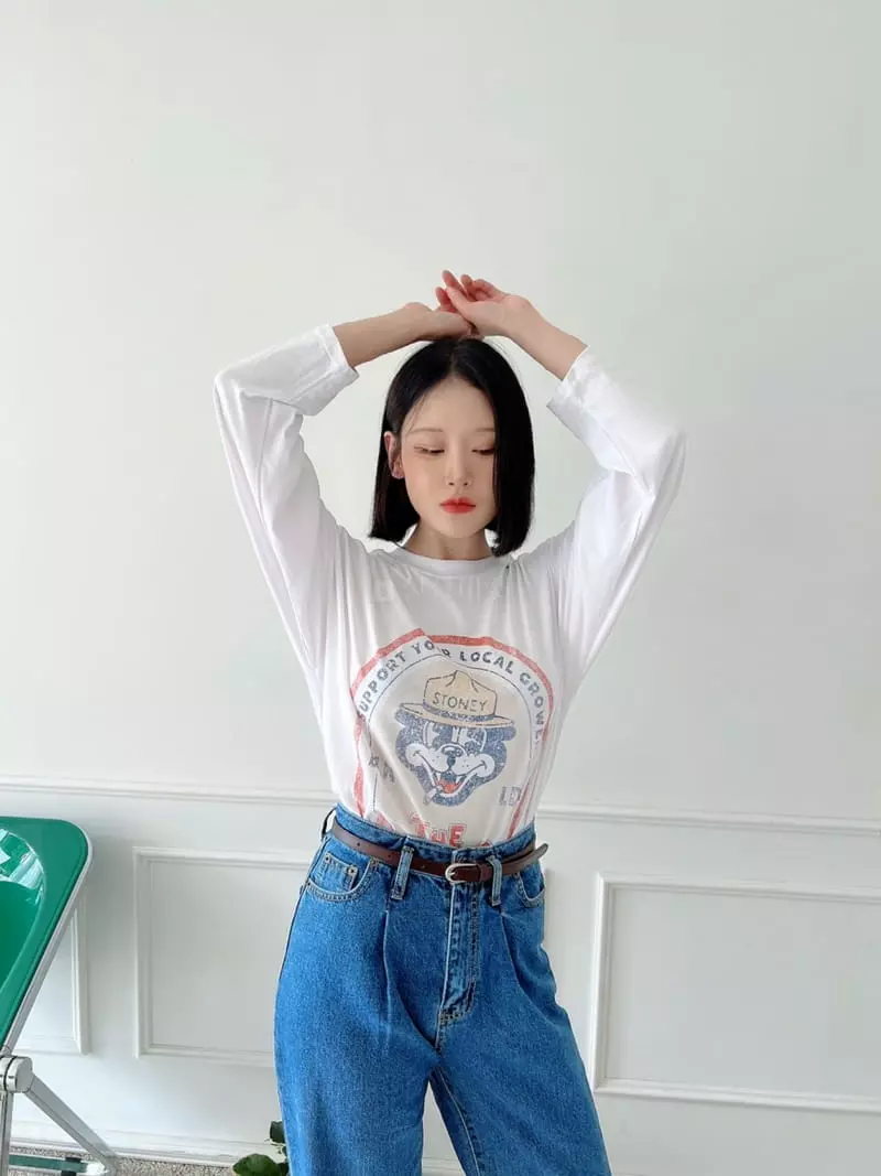 Rooms shop - Korean Women Fashion - #momslook - Dude Tee - 4