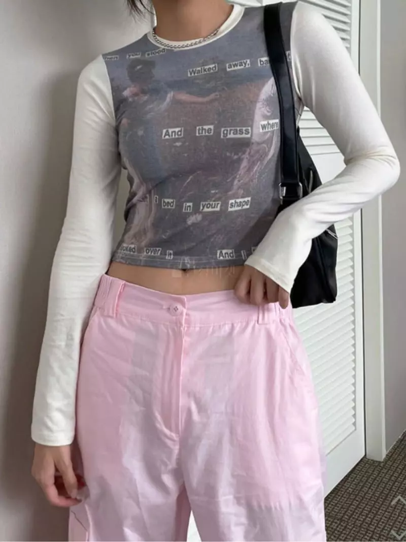 Rooof - Korean Women Fashion - #momslook - Vincent Tee - 3