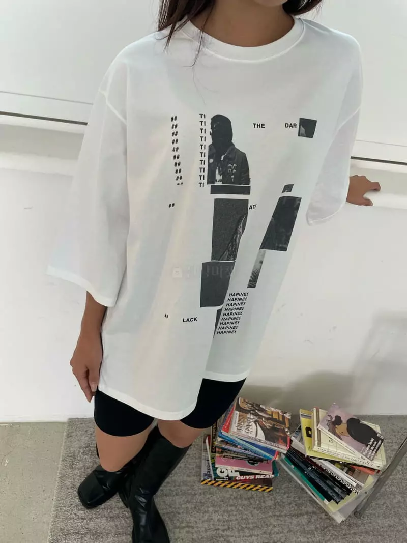 Rooof - Korean Women Fashion - #thelittlethings - Two Shop Box Tee - 4