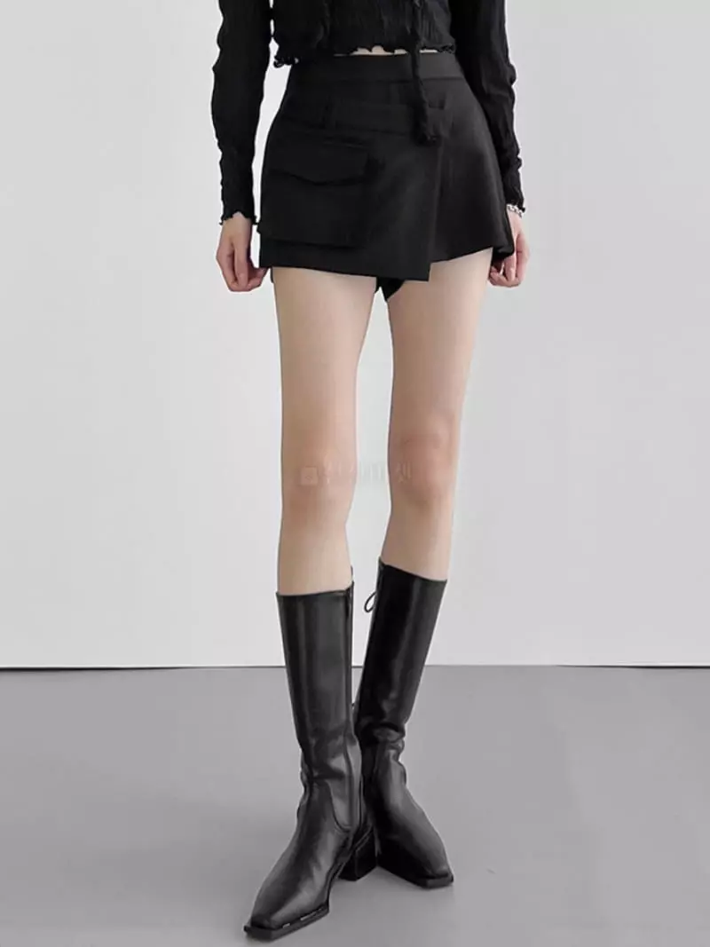 Rooof - Korean Women Fashion - #shopsmall - Pocket Currot Pants - 6