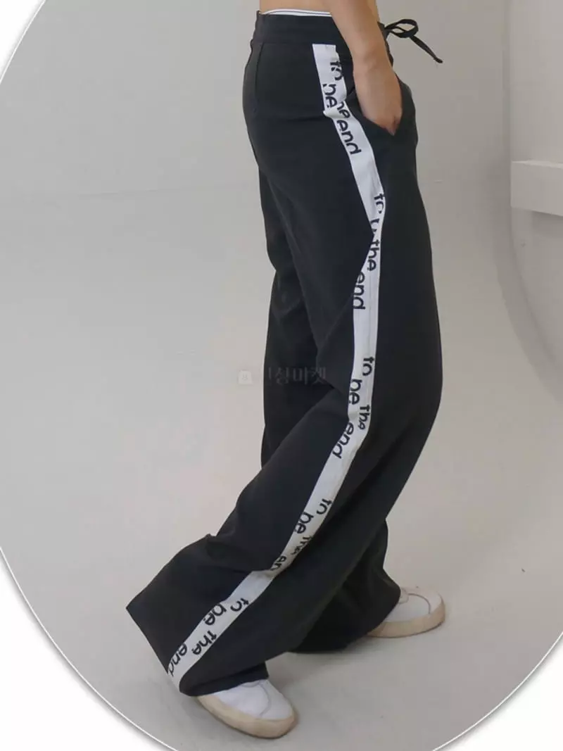 Rooof - Korean Women Fashion - #shopsmall - Track Pants - 2