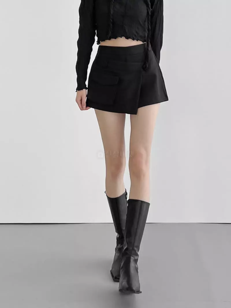 Rooof - Korean Women Fashion - #thatsdarling - Pocket Currot Pants - 7