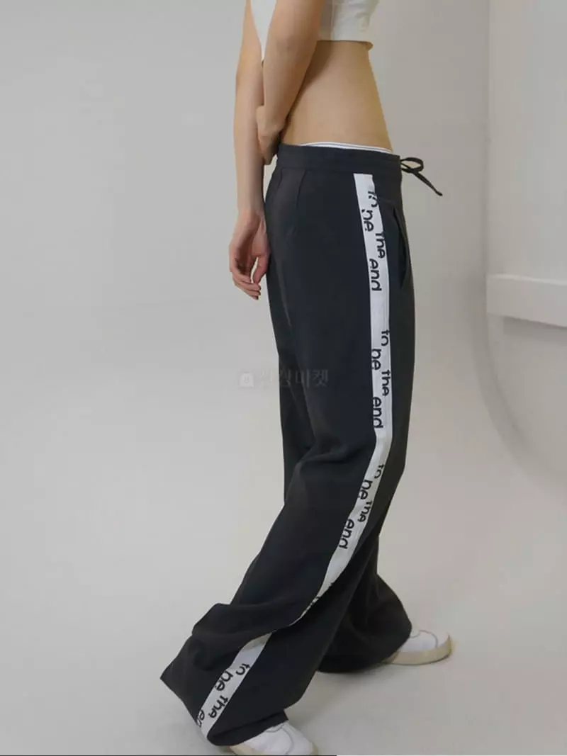 Rooof - Korean Women Fashion - #thatsdarling - Track Pants - 3