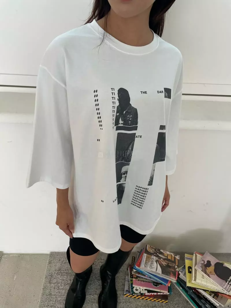 Rooof - Korean Women Fashion - #thatsdarling - Two Shop Box Tee - 2