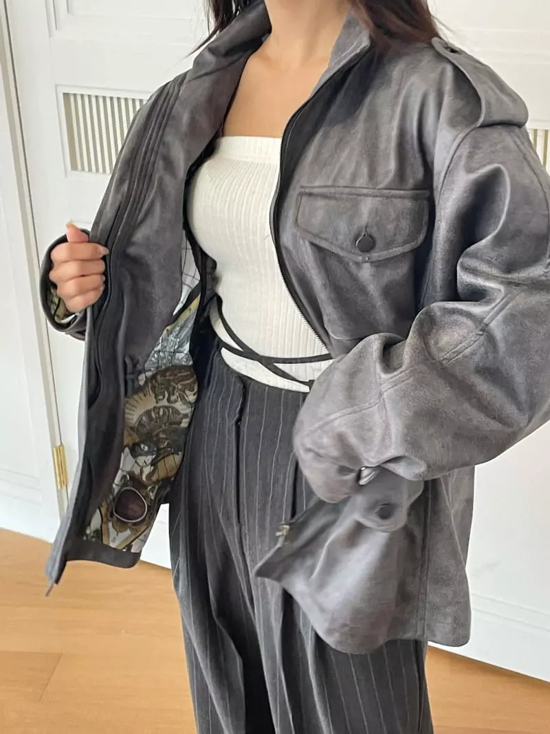 Rooof - Korean Women Fashion - #vintageinspired - Vintage Field Jacket - 10