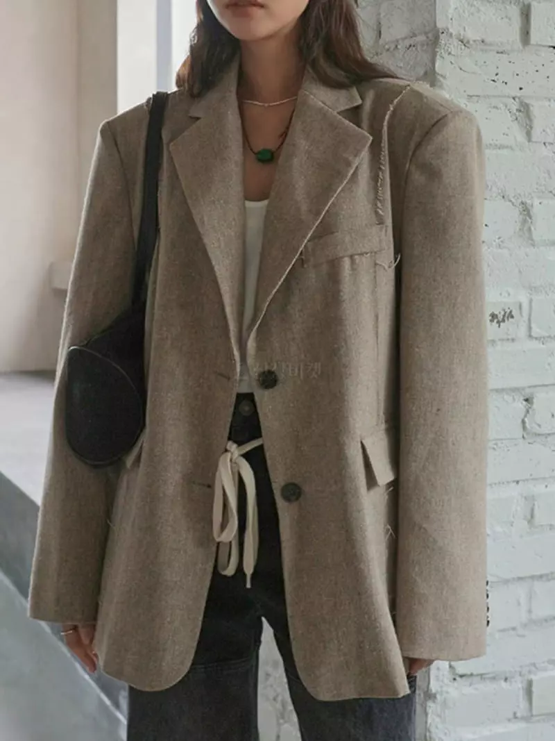 Rooof - Korean Women Fashion - #womensfashion - Vintage Daddy Jacket - 3