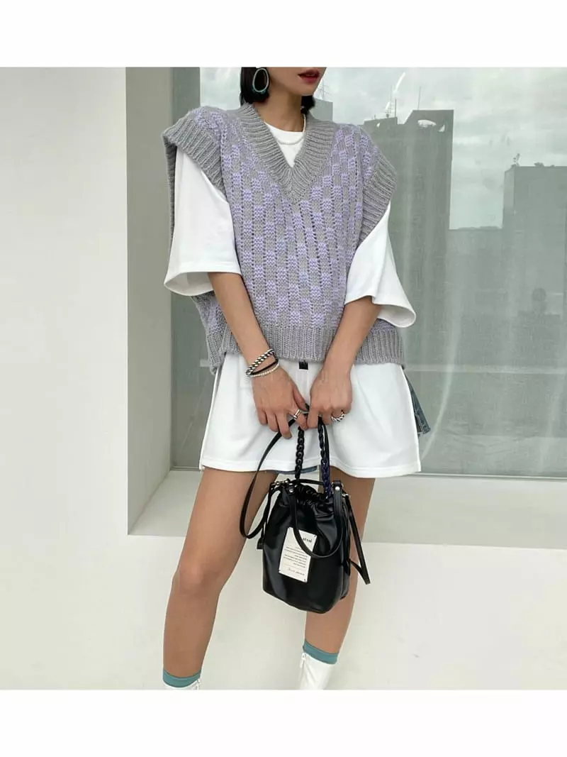 Ryon - Korean Women Fashion - #momslook - Chess Vest - 11