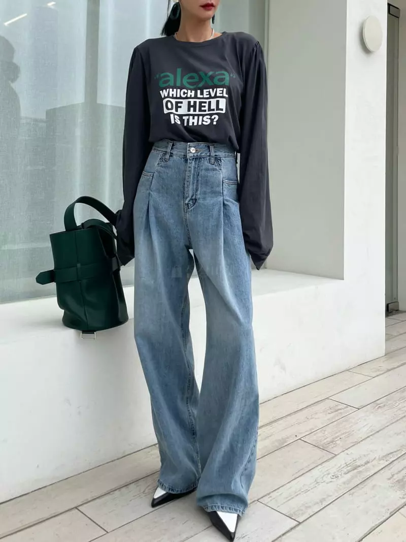 Ryon - Korean Women Fashion - #momslook - Wrinke W Pants - 10