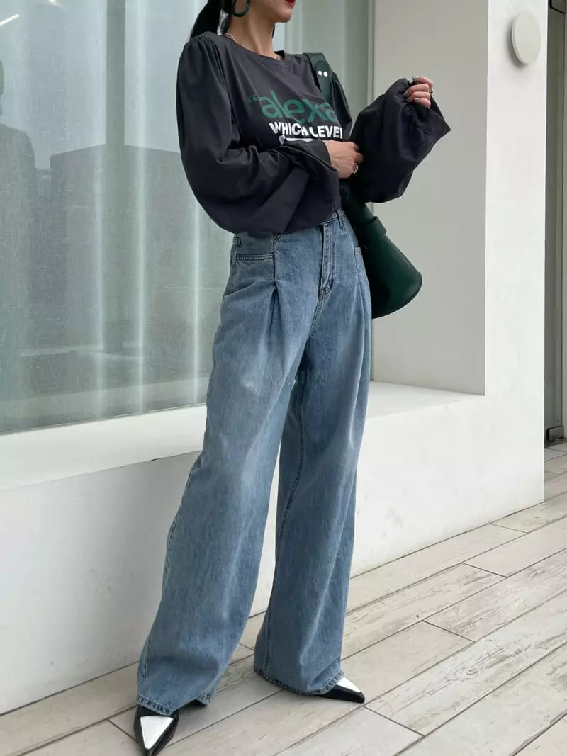 Ryon - Korean Women Fashion - #momslook - Wrinke W Pants - 12
