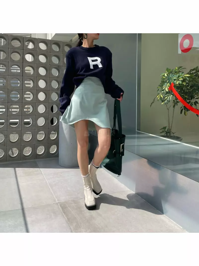 Ryon - Korean Women Fashion - #momslook - Wave Skirt - 10