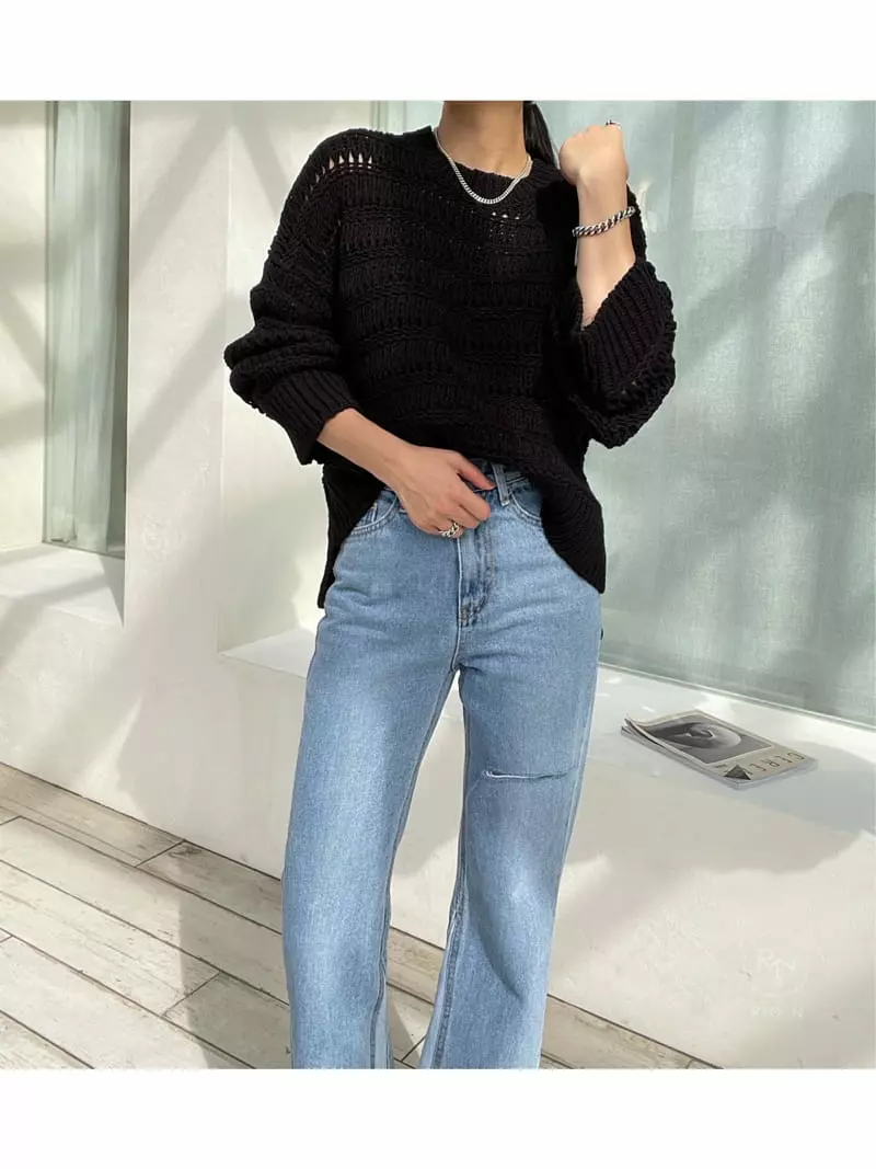 Ryon - Korean Women Fashion - #momslook - Scsi R Knit Tee - 10