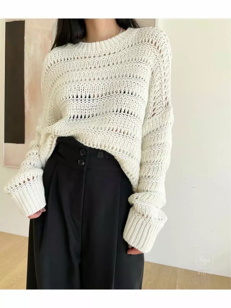 Ryon - Korean Women Fashion - #womensfashion - Scsi R Knit Tee - 4
