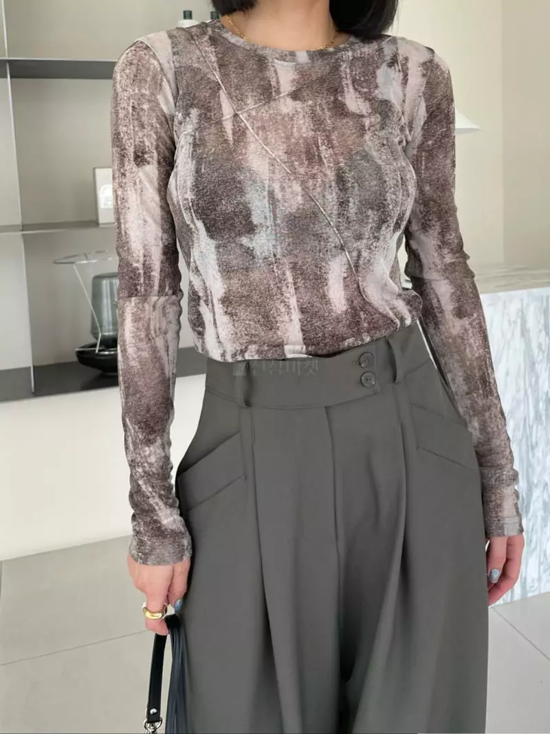 Ryon - Korean Women Fashion - #momslook - Mable Tee - 3