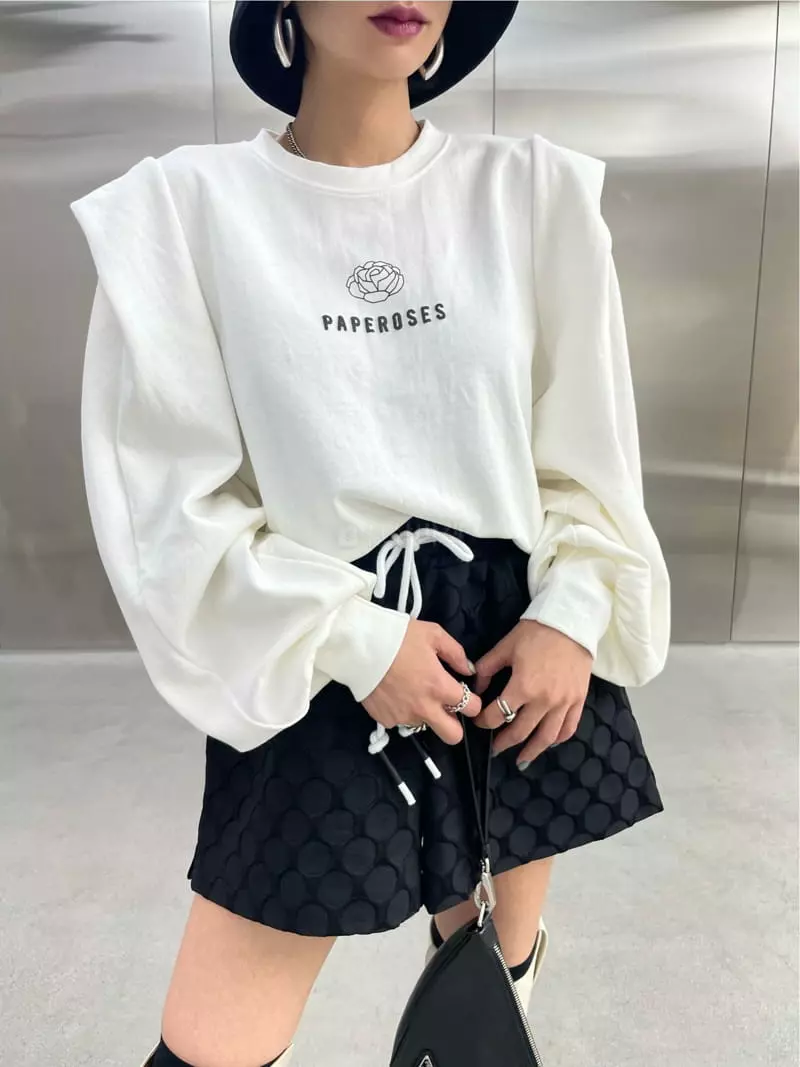 Ryon - Korean Women Fashion - #womensfashion - Rose Sweatshirt - 4