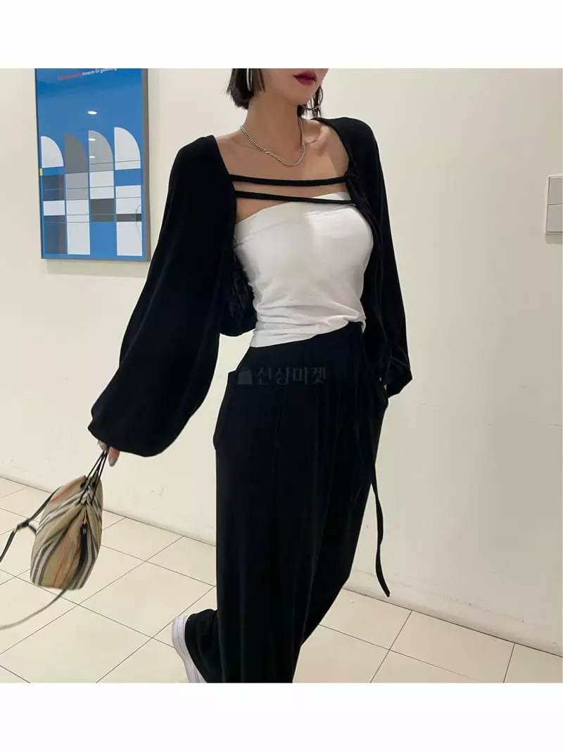Ryon - Korean Women Fashion - #momslook - Rib Cardigan - 2