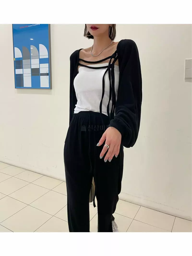 Ryon - Korean Women Fashion - #momslook - Rib Cardigan - 3