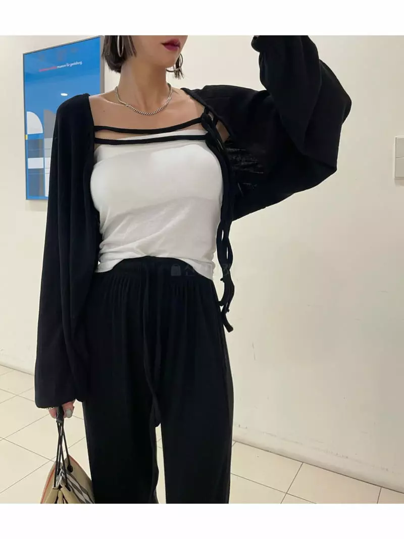 Ryon - Korean Women Fashion - #pursuepretty - Rib Cardigan - 8
