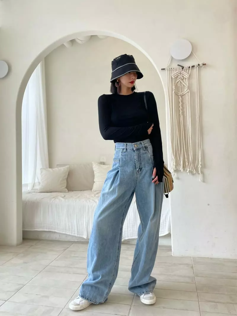 Ryon - Korean Women Fashion - #restrostyle - Wrinke W Pants - 5