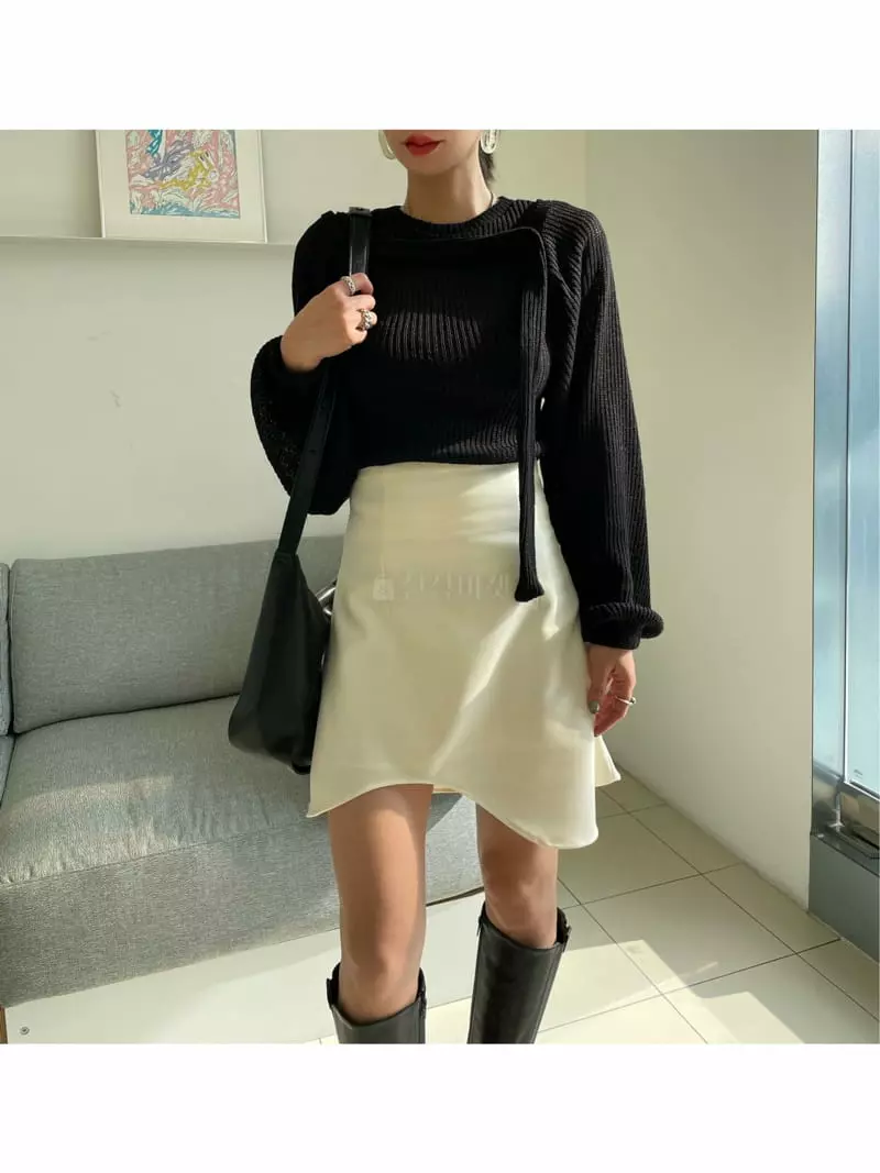 Ryon - Korean Women Fashion - #restrostyle - Wave Skirt