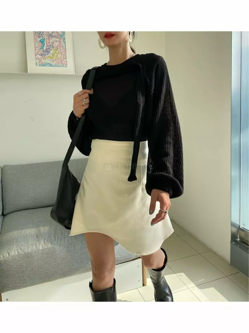 Ryon - Korean Women Fashion - #romanticstyle - Wave Skirt - 2