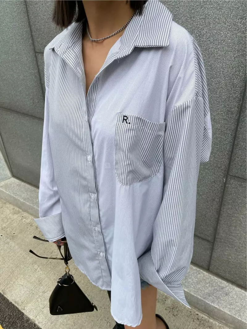 Ryon - Korean Women Fashion - #romanticstyle - Stripes Color Shirt - 8