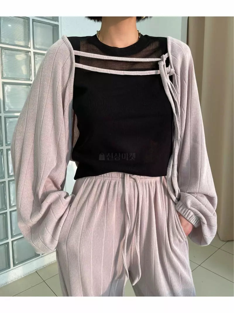 Ryon - Korean Women Fashion - #shopsmall - Rib Cardigan - 11
