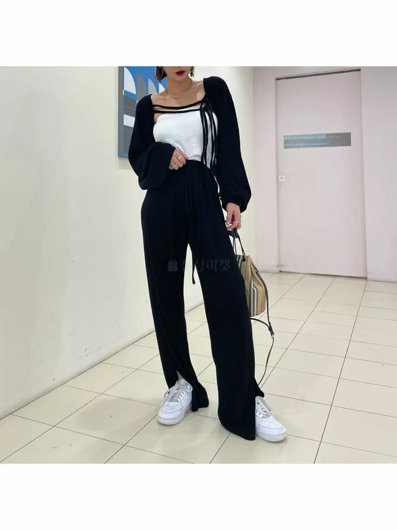 Ryon - Korean Women Fashion - #shopsmall - Rib Pants - 10