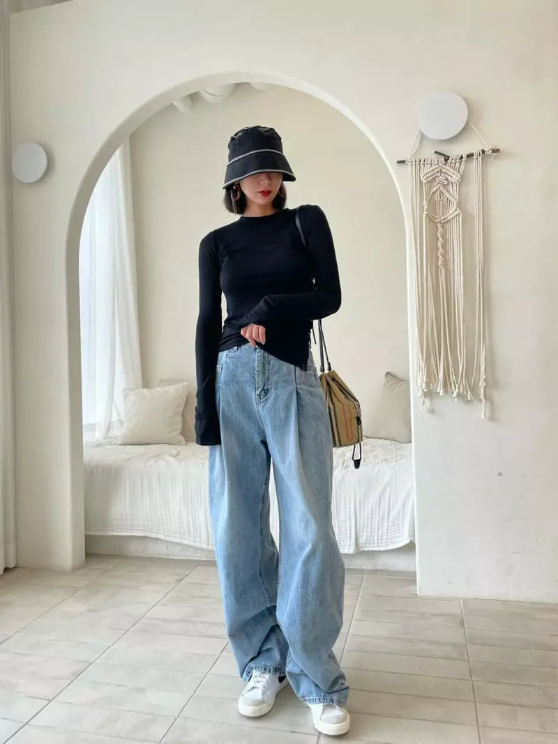 Ryon - Korean Women Fashion - #thatsdarling - Wrinke W Pants - 8