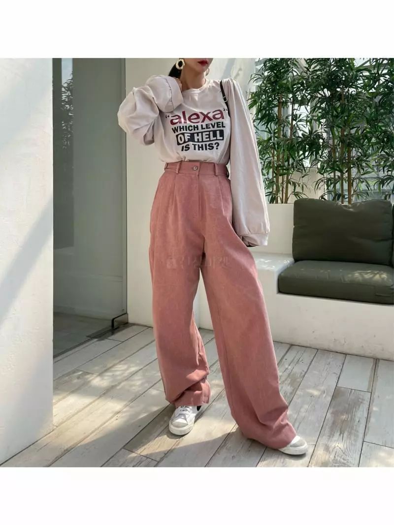 Ryon - Korean Women Fashion - #vintageinspired - Pigment Pants - 7