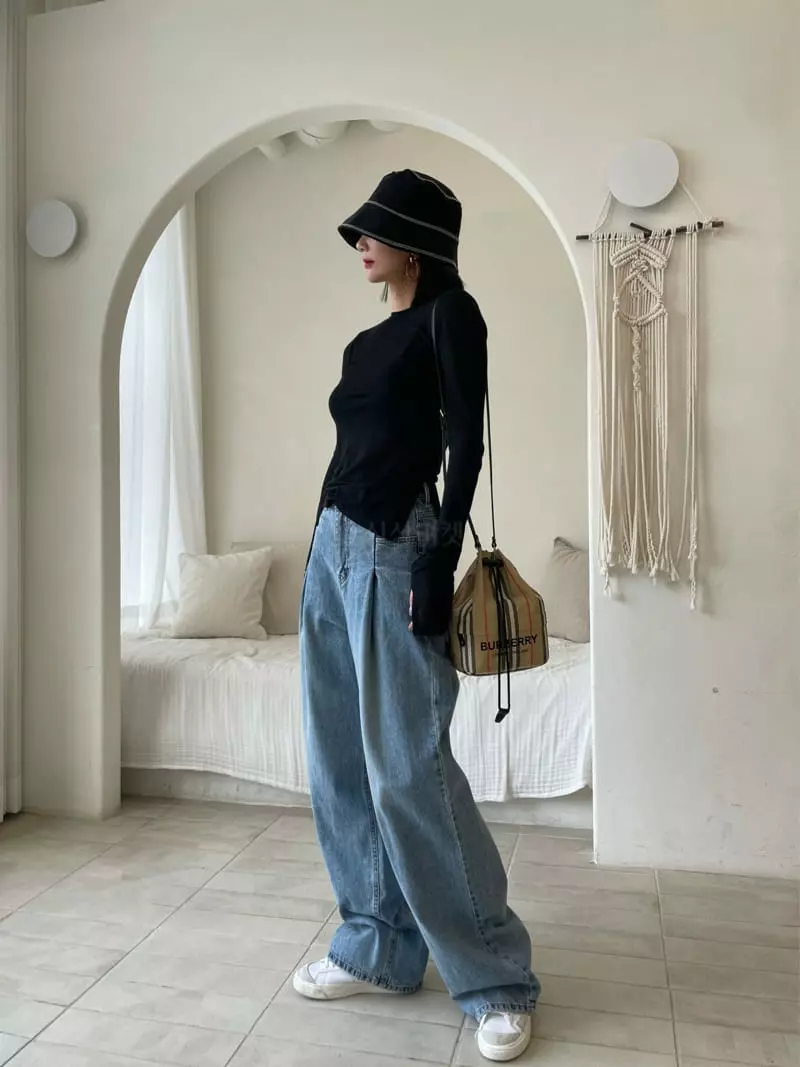 Ryon - Korean Women Fashion - #vintageinspired - Wrinke W Pants - 2
