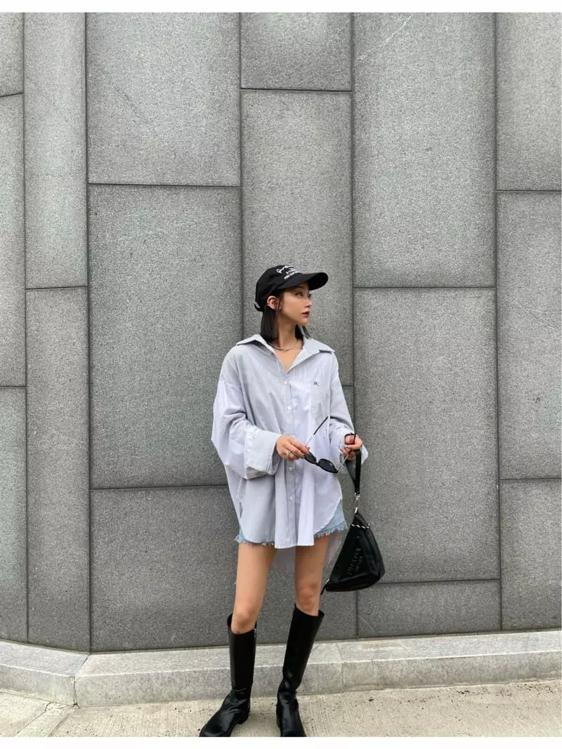 Ryon - Korean Women Fashion - #womensfashion - Stripes Color Shirt - 4