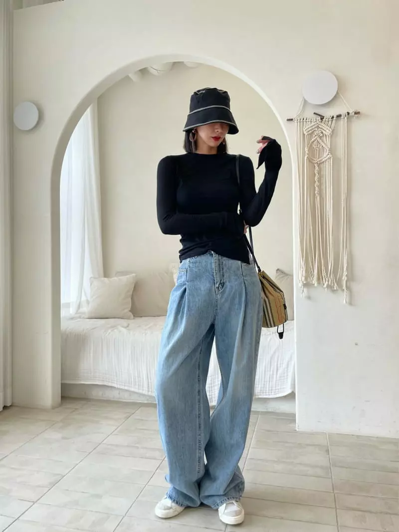Ryon - Korean Women Fashion - #womensfashion - Wrinke W Pants