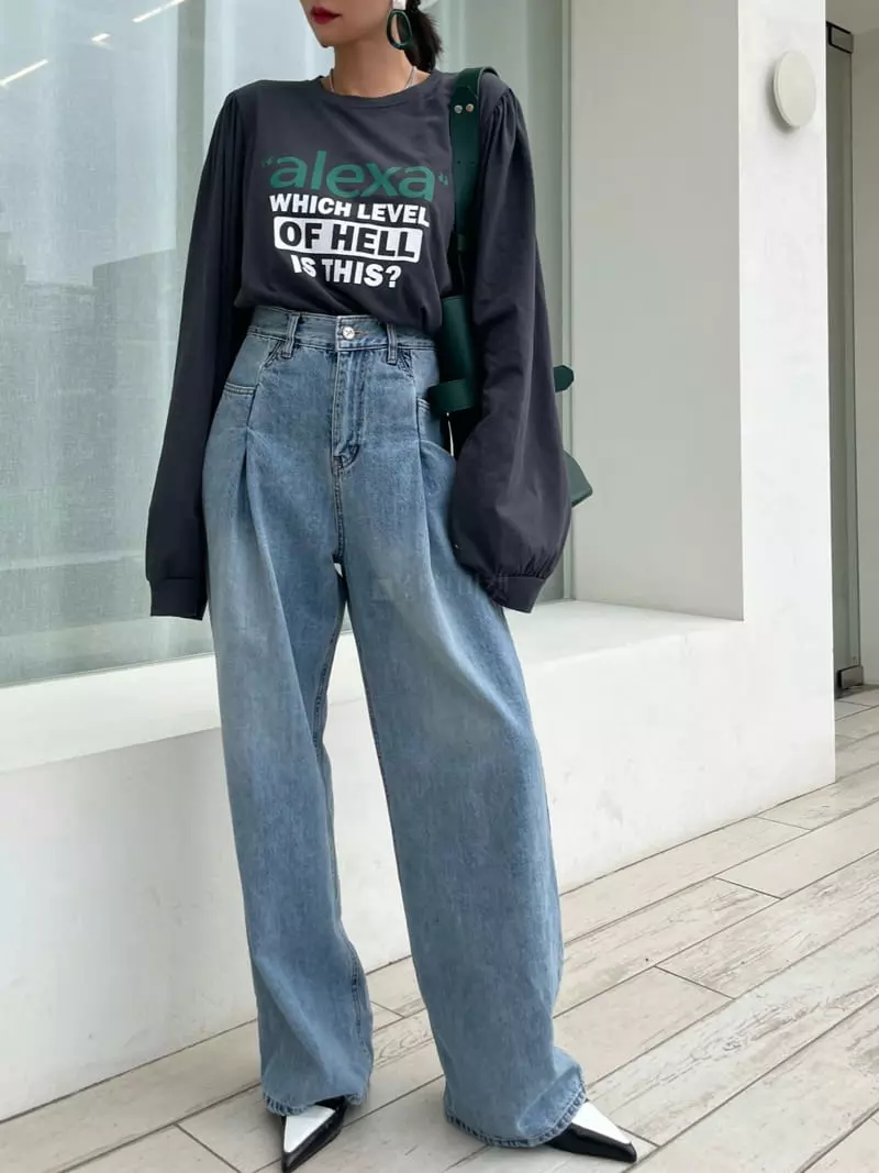 Ryon - Korean Women Fashion - #womensfashion - Wrinke W Pants - 11