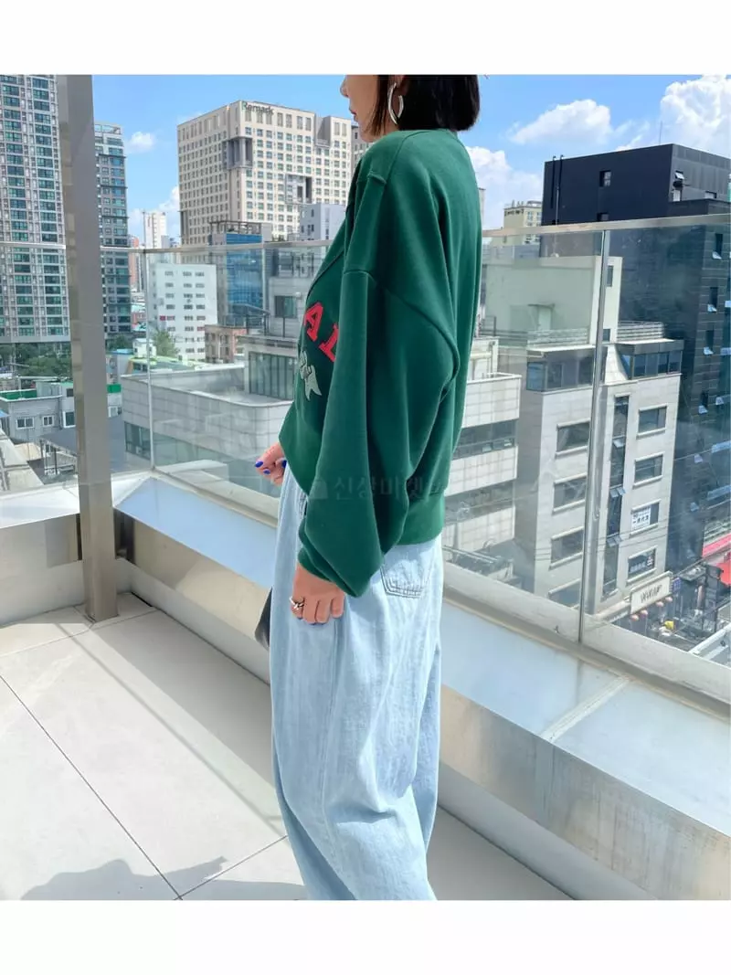 Ryon - Korean Women Fashion - #womensfashion - Slit Sweatshirt - 10