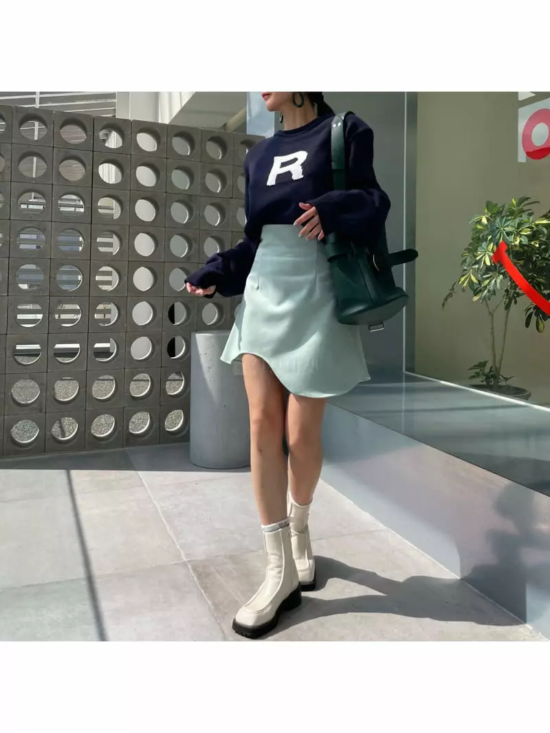 Ryon - Korean Women Fashion - #womensfashion - Wave Skirt - 11